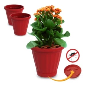 VASO Nº35 C/PRATO VERMELHO (6PÇS)-UNINJET