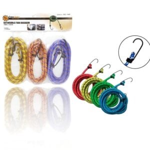 EXTENSOR ELÁSTICO P/BAGAGEM C/3PÇS (12JGS)-CAERUS