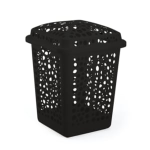 CESTO TELADO MAX 80LTS PRETO (3PÇS)-INJEPLASTEC