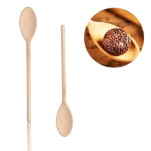 COLHER DE MADEIRA 45CM (24PÇS)-MVN