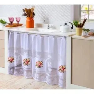 CORTINA DE PIA ESTAMPADA 0,80CM X 1,60M (6PÇS)-MN RENDAM