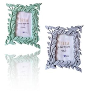 PORTA RETRATO PLÁSTICO C/MOLDURA PLANTA 10X15CM (12PÇS)-JAVICK