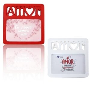 PORTA RETRATO PLÁSTICO AMOR (24PÇS)-JAVICK