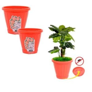 VASO Nº22 C/PRATO CORAL (6PÇS)-UNINJET