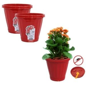 VASO Nº17 C/PRATO VERMELHO (12PÇS)-UNINJET