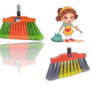 VASSOURA POP MADEIRA (12PÇS)-BRUBALAR