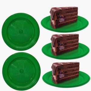 PRATO DESCARTÁVEL VERDE ESCURO P/BOLO CX100-TRIK TRIK