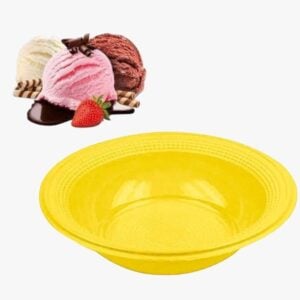 PRATO FUNDO 12CM AMARELO 100X10-TRIK TRIK