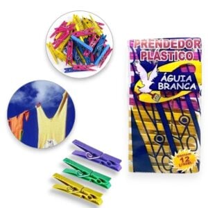 PRENDEDOR PLASTICO PQ C/12 CX50-AGUIA BRANCA