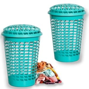 CESTO TELADO C/TP 56LTS VERDE (6PÇS)-PLASNEW