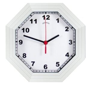 RELOGIO OITAVADO MADEIRA BRANCO (3PÇS) – BRANDS [BRA-084]