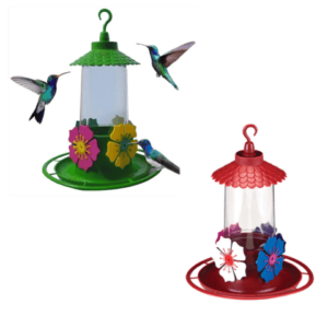 BEBEDOURO P/ BEIJA FLOR C/ CHAPEU E PULEIRO (12PÇS)-MÁXXIMO