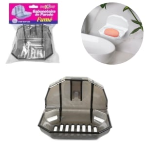 SABONETEIRA COM VENTOSA FUMÊ (24PÇS)-MÁXXIMO