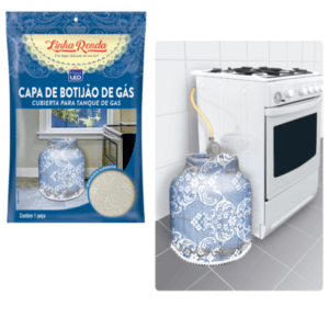 CAPA BOTIJÃO RENDA (6PÇS)-PLASTLEO