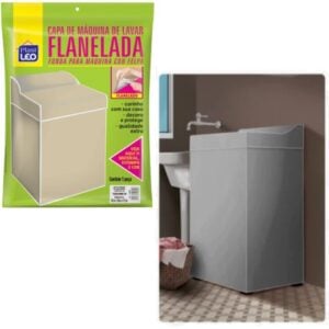 CAPA DE MAQ. FLANELADA LISA P (6PÇS)-PLASTLEO