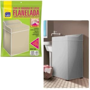 CAPA DE MAQ.FLANELADA LISA GG (6PÇS)-PLASTLEO
