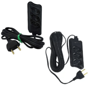 EXTENSÃO 3MTS MULTIUSO CB PL 2P PRETA (12PÇS)-COMPOLUX