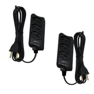 EXTENSÃO 1,5MTS MULTIUSO CB PL 2P PRETA (12PÇS)-COMPOLUX