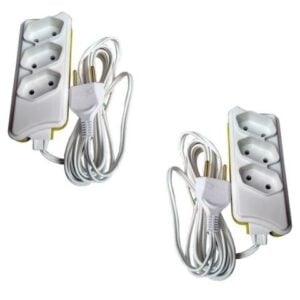 EXTENSÃO 1,5MTS MULTIUSO CB PL 2P BRANCA (12PÇS)-COMPOLUX