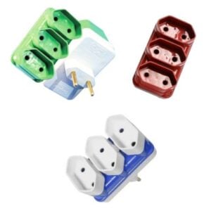 ADAPTADOR 2 SAÍDAS COLOR 2P FLOWPACK (24PÇS)-COMPOLUX