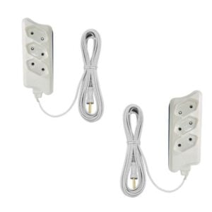 EXTENSÃO 2MTS MULTIUSO CB PL 2P BRANCA (12PÇS)-COMPOLUX