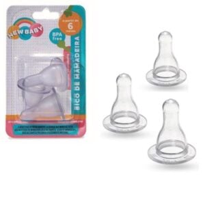 BICO PARA MAMADEIRA PVC C/3 (24PÇS)-NEW BABY