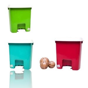 LIXEIRA PEDAL 14LTS COLORIDA (6PÇS)-HM PLAST
