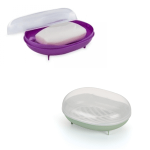 SABONETEIRA OVAL C/TAMPA (24PÇS)-PLÁSTICOS RAINHA