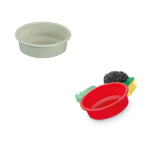 BACIA CANELADA 1LT COLORIDA (24PÇS)-RAINHA PLÁSTICOS