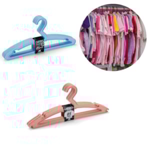 CABIDE INFANTIL C/5PÇS COLORIDA (24CJS)-RAINHA PLÁSTICOS