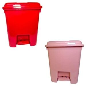 LIXEIRA RETANGULAR C/PEDAL 7,5LTS COLORIDA (6PÇS)-PLÁSTICOS RAINHA