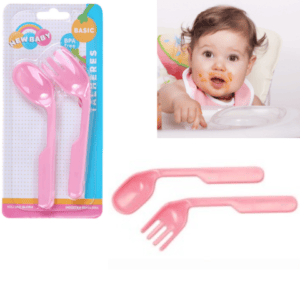 CONJUNTO DE TALHERES ROSA (24PÇS)-NEW BABY