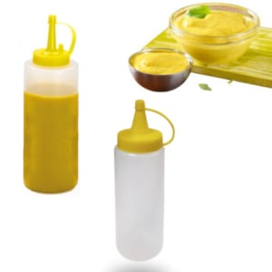 BISNAGA INDIVIDUAL  200ML AMARELA (36PÇS)-NOVA ERA