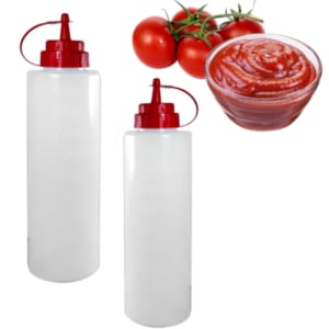 BISNAGA PROFISSIONAL LISA KETCHUP 1LT (12PÇS)-PLASDURAN