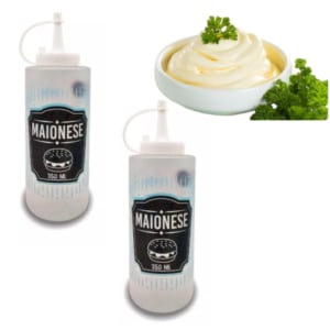 BISNAGA DECORADA P/MAIONESE 350ML (24PÇS)-PLASDURAN