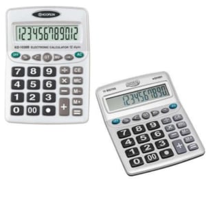 CALCULADORA ELETRÔNICA 12 DÍGITOS GRANDE (6PÇS)