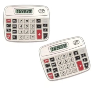CALCULADORA ELETRÔNICA MÉDIA 8 DÍGITOS (6PÇS)