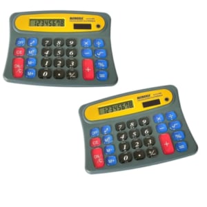CALCULADORA ELETRÔNICA MÉDIA 8 DÍGITOS (6PÇS)