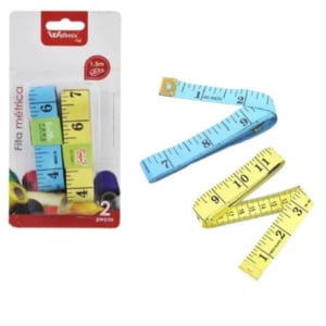 FITA MÉTRICA 2PÇS 1,5M (24PÇS)-WELLMIX