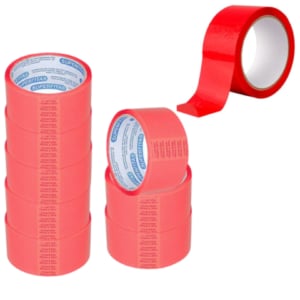 FITA ADESIVA 45MMX40M VERMELHO (CX C/100)-SUPERFITAS