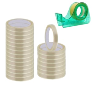 FITA ADESIVA CRISTAL 12MMX30M (CX C/120)-EMBALANDO