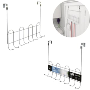 CABIDE MULTIUSO DE PORTA EM ARAMADO (6PÇS)-STOLF