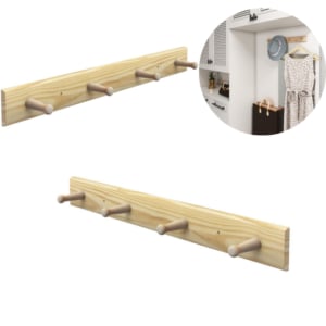 CABIDE PAREDE 4 PINOS (12PÇS)-STOLF