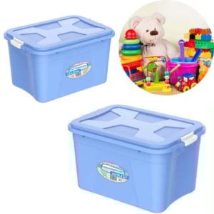 CAIXA ORGANIZADORA MULTIUSO 12LTS AMORE AZUL (6PÇS)-UNINJET