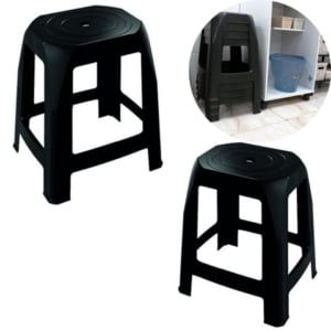 BANQUETA PRETA (6PÇS)-UNINJET