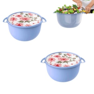 CONTAINER REDONDO 3,2LTS AMORE AZUL (6PÇS)-UNINJET