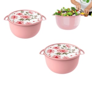 CONTAINER REDONDO 3,2LTS AMORE ROSA (6PÇS)-UNINJET