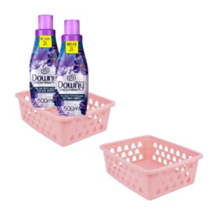 CESTO MULTIUSO MÉDIO ROSA (12PÇS)-UNINJET