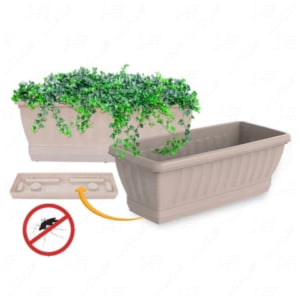 VASO JARDINEIRA Nº35 C/PRATO PALHA (6PÇS)-UNINJET