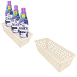 CESTO MULTIUSO RETANGULAR COMPRIDO PALHA (12PÇS)-UNINJET